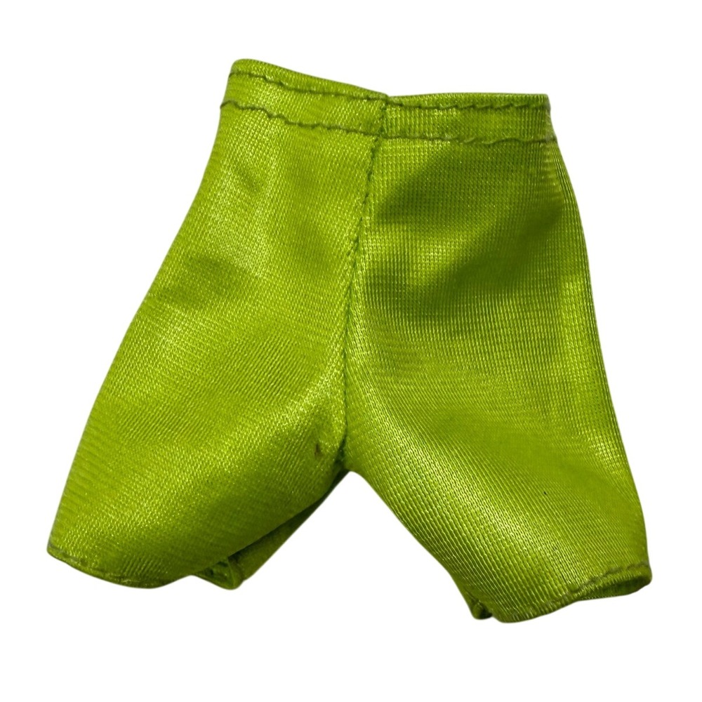 Neon Lime Green Satin Doll Shorts Fashion Accessory Miniature Clothing